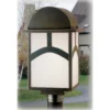 Mission Hill Top 18 Inch Tall 1 Light Outdoor Post Lamp By Meyda Lighting