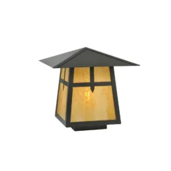 Stillwater Cross Mission 18 Inch Tall 1 Light Outdoor Pier Lamp By Meyda Lighting