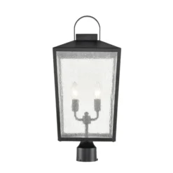 Devens 24 Inch Tall 2 Light Outdoor Post Lamp By Millennium Lighting -LumeLux Shop Millennium Lighting 2654PBK 4