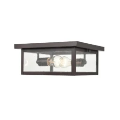 Evanton 5 Inch Tall 2 Light Outdoor Hanging Lantern By Millennium Lighting -LumeLux Shop Millennium Lighting 4122 PBZ 2
