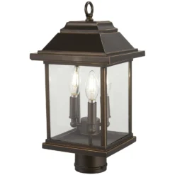 Mariner's Pointe 17 Inch Tall 3 Light Outdoor Post Lamp By Minka Lavery