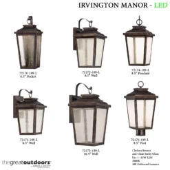 Irvington Manor 15 Inch Tall 3 Light Outdoor Hanging Lantern By Minka Lavery -LumeLux Shop Minka Lavery IrvingtonLEDCollection