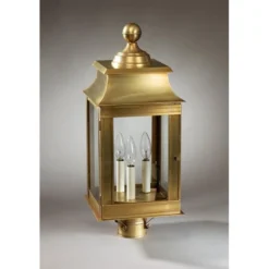 Concord 23 Inch Tall 3 Light Outdoor Post Lamp By Northeast Lantern