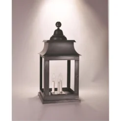 Concord 25 Inch Tall 3 Light Outdoor Pier Lamp By Northeast Lantern