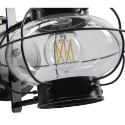 Norwell Cottage 13 Inch Tall Outdoor Wall Light -LumeLux Shop Norwell 1323 BL CL 1