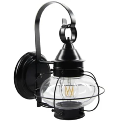 Norwell Cottage 13 Inch Tall Outdoor Wall Light -LumeLux Shop Norwell 1323 BL CL 3