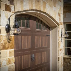 Norwell Cottage 13 Inch Tall Outdoor Wall Light -LumeLux Shop Norwell 1323 BL CL Dual On