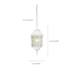 Adams 16 Inch Tall 1 Light Outdoor Hanging Lantern By Nuvo Lighting -LumeLux Shop Nuvo Lighting 60 4911 400