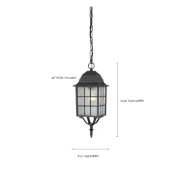 Adams 16 Inch Tall 1 Light Outdoor Hanging Lantern By Nuvo Lighting -LumeLux Shop Nuvo Lighting 60 4913 400