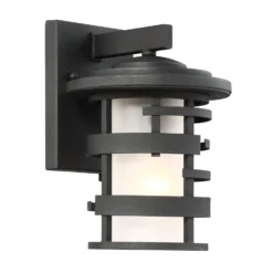 Lansing 9 Inch Tall 1 Light Outdoor Wall Light By Nuvo Lighting -LumeLux Shop Nuvo Lighting 60 6401 003