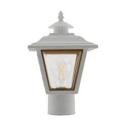 13 Inch Tall 1 Light Outdoor Post Lamp By Nuvo Lighting -LumeLux Shop Nuvo Lighting SF77 899