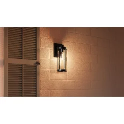 Quoizel Culpo 14 Inch Tall Outdoor Wall Light -LumeLux Shop Quoizel CLP8405MBK LS2