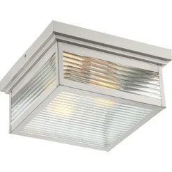 Gardner 12 Inch 2 Light Outdoor Flush Mount By Quoizel -LumeLux Shop Quoizel GAR1612SS 4