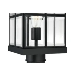 Quoizel Mulligan 13 Inch Tall Outdoor Post Lamp -LumeLux Shop Quoizel MGN9008MBK 5