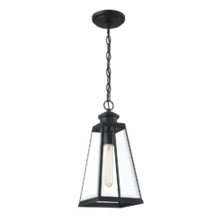 Quoizel Paxton 15 Inch Tall Outdoor Hanging Lantern -LumeLux Shop Quoizel PAX1907MBK 4