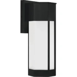 Quoizel 16 Inch Tall LED Outdoor Wall Light -LumeLux Shop Quoizel POE8407MBK 2