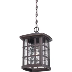 Quoizel Stonington 15 Inch Tall Outdoor Hanging Lantern -LumeLux Shop Quoizel SNN1909PN 3