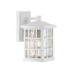 Quoizel Stonington 10 Inch Tall Outdoor Wall Light -LumeLux Shop Quoizel SNN8406W 1