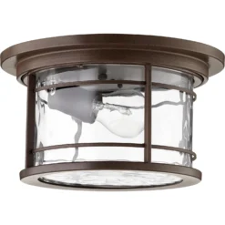 Larson 11 Inch 1 Light Outdoor Flush Mount By Quorum International