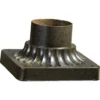 Fluted Outdoor Pier Mount Adapter By Quorum International