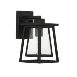 Savoy House Denver 11 Inch Tall Outdoor Wall Light -LumeLux Shop Savoy House 5 2020 BK D
