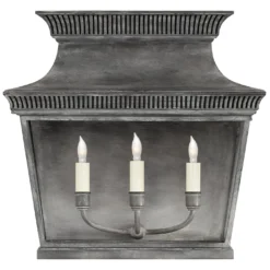 Chapman & Myers Elsinore 17 Inch Tall 3 Light Outdoor Wall Light By Visual Comfort Signature Collection