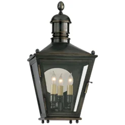 Chapman & Myers Sussex 19 Inch Tall 3 Light Outdoor Wall Light By Visual Comfort Signature Collection