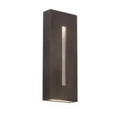 Tao 18 Inch Tall 1 Light LED Outdoor Wall Light By DweLED -LumeLux Shop WAC Lighting WS W5318 BZ