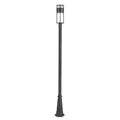 Z-Lite Luca 115 Inch Tall LED Outdoor Post Lamp -LumeLux Shop Z Lite 517PHM 519P BK LED AT 4