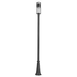 Z-Lite Luca 115 Inch Tall LED Outdoor Post Lamp -LumeLux Shop Z Lite 517PHM 519P BK LED NL 7