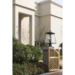 Broughton 21 Inch Tall 2 Light Round Post Outdoor Pier Lamp By Z-Lite -LumeLux Shop Z Lite 521PHMR 533PM BK RS 3