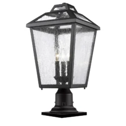 Bayland 22 Inch Tall 3 Light Outdoor Pier Lamp By Z-Lite