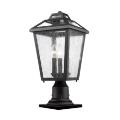 Bayland 19 Inch Tall 3 Light Outdoor Pier Lamp By Z-Lite