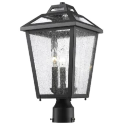 Bayland 17 Inch Tall 3 Light Outdoor Post Lamp By Z-Lite