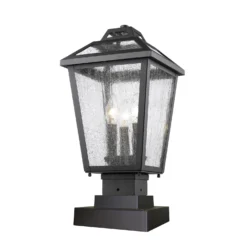 Bayland 18 Inch Tall 3 Light Outdoor Pier Lamp By Z-Lite