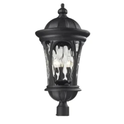 Doma 28 Inch Tall 3 Light Outdoor Post Lamp By Z-Lite