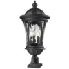 Doma 30 Inch Tall 3 Light Outdoor Pier Lamp By Z-Lite