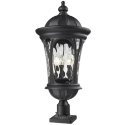 Doma 30 Inch Tall 3 Light Outdoor Pier Lamp By Z-Lite