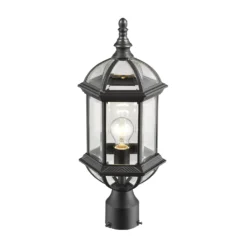 Z-Lite Annex 19 Inch Tall Outdoor Post Lamp -LumeLux Shop Z Lite 563PHM BK 2