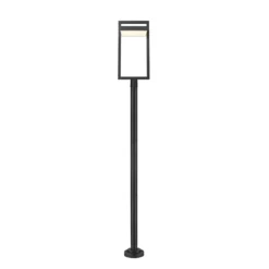 Z-Lite Luttrel 104 Inch Tall LED Outdoor Post Lamp -LumeLux Shop Z Lite 566PHXLR 567P BK LED AT 4