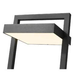 Z-Lite Luttrel 31 Inch Tall LED Outdoor Pier Lamp -LumeLux Shop Z Lite 566PHXLS SQPM BK LED AT 6