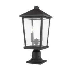 Beacon 21 Inch Tall 2 Light Outdoor Pier Lamp By Z-Lite