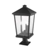 Beacon 25 Inch Tall 3 Light Outdoor Pier Lamp By Z-Lite