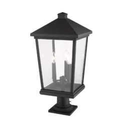 Beacon 25 Inch Tall 3 Light Outdoor Pier Lamp By Z-Lite