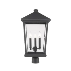 Beacon 23 Inch Tall 3 Light Outdoor Post Lamp By Z-Lite -LumeLux Shop Z Lite 568PHXLR ORB