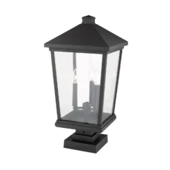 Beacon 24 Inch Tall 3 Light Outdoor Pier Lamp By Z-Lite