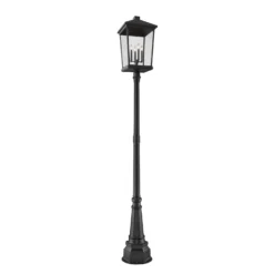 Beacon 113 Inch Outdoor Post By Z-Lite -LumeLux Shop Z Lite 568PHXXLR 564P BK AT 5