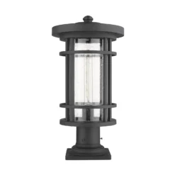 Z-Lite Jordan 19 Inch Tall Outdoor Pier Lamp -LumeLux Shop Z Lite 570PHB 533PM BK NL 7