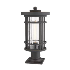 Z-Lite Jordan 19 Inch Tall Outdoor Pier Lamp -LumeLux Shop Z Lite 570PHB 533PM ORB AT 5