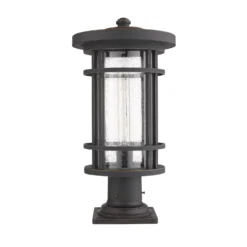 Z-Lite Jordan 19 Inch Tall Outdoor Pier Lamp -LumeLux Shop Z Lite 570PHB 533PM ORB NL 7